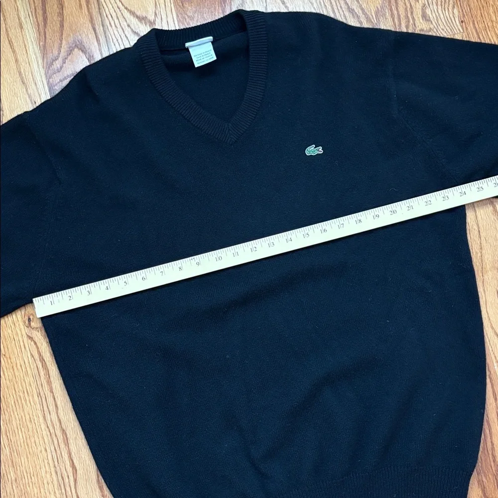Lacoste‎ Made in France V-Neck Wool Pullover Sweater Men's Size XL